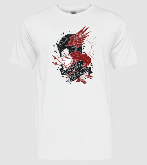 Graffiti model alb pe tricou