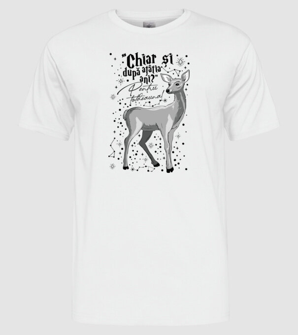 Harry Potter Valentine model alb pe tricou