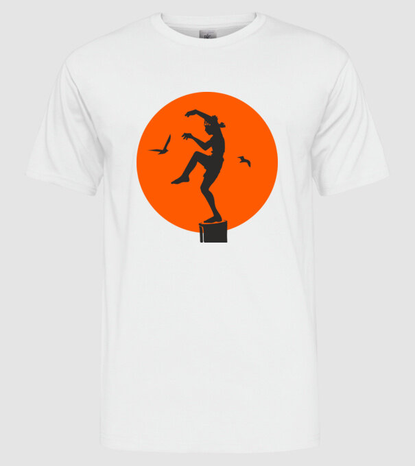 Larusso training cobra kai model alb pe tricou