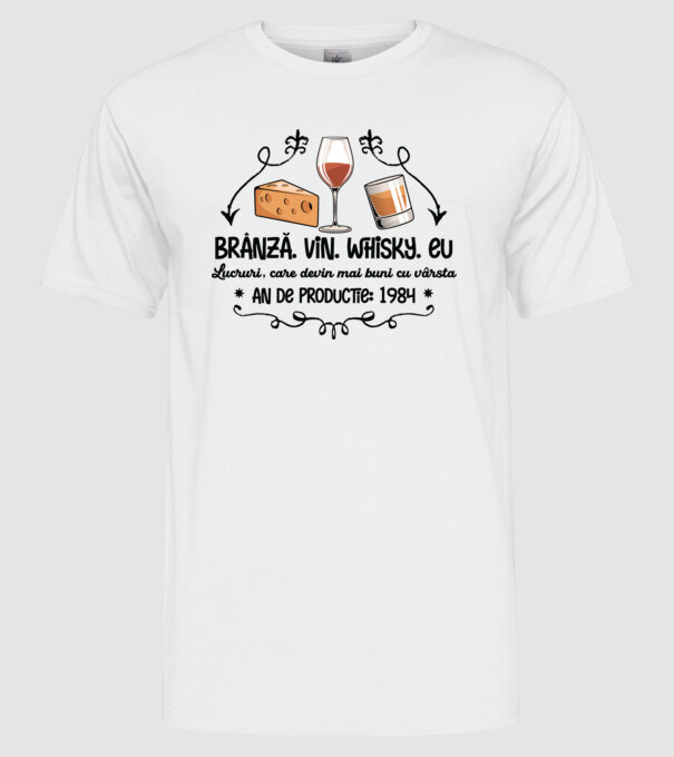 Lucruri, care devin mai buni cu vârsta 1984 40 de ani model alb pe tricou