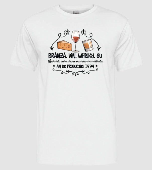 Lucruri, care devin mai buni cu vârsta 1994 30 de ani model alb pe tricou