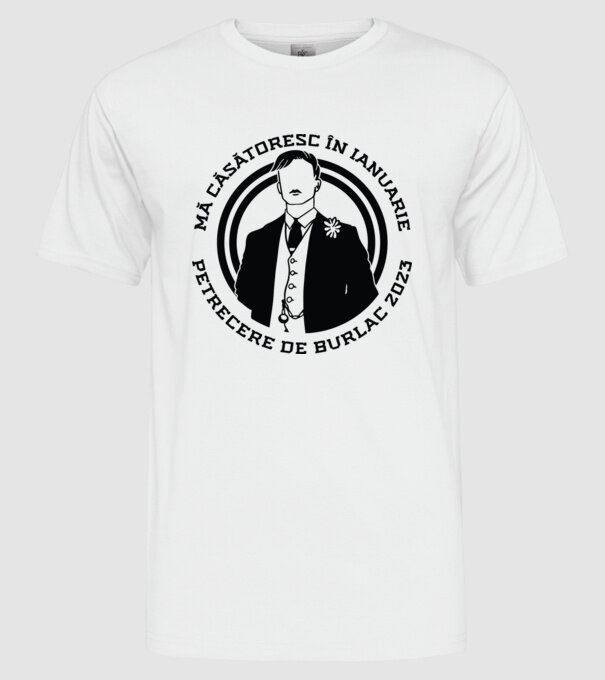 mă căsătoresc în ianuarie model alb pe tricou
