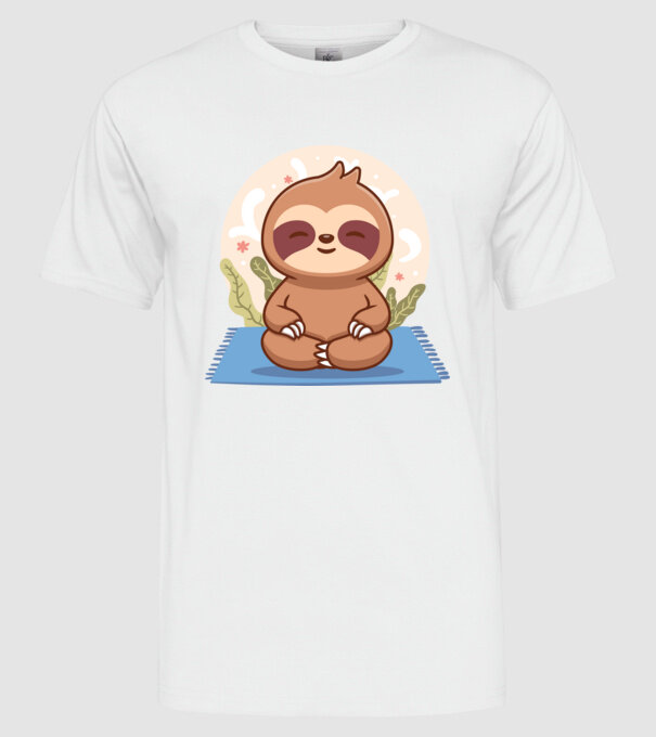 Namaste model alb pe tricou