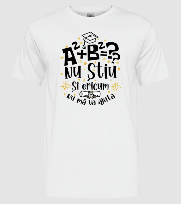 Nu știu, și oricum nu mă va ajuta  model alb pe tricou
