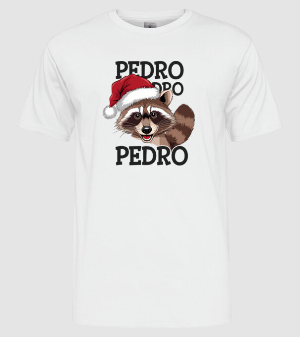 Pedro pedro xmas model alb pe tricou