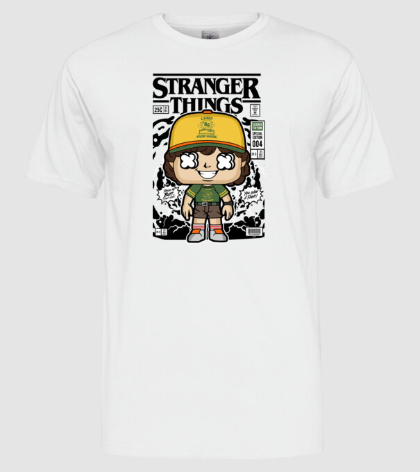 stranger things cereal model alb pe tricou