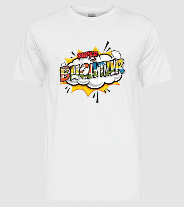 Super Bucătar model alb pe tricou