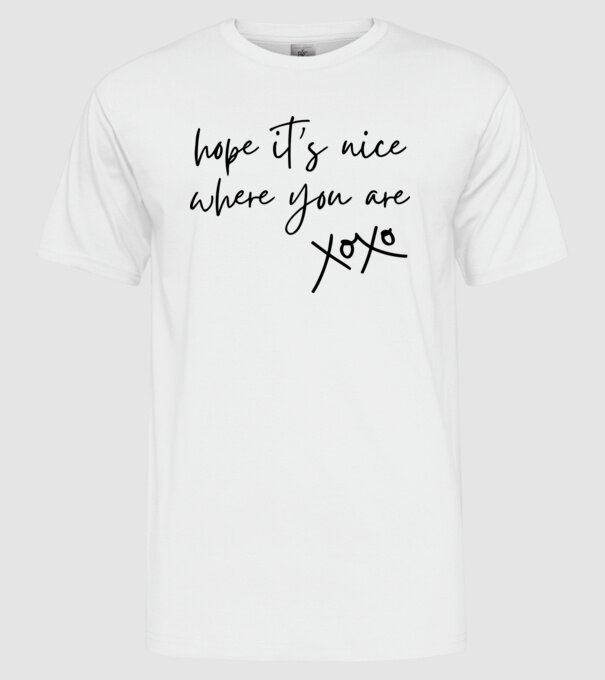 Taylor Swift hope its nice where you are model alb pe tricou