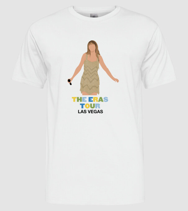 Taylor Swift The Eras Tour Las Vegas model alb pe tricou