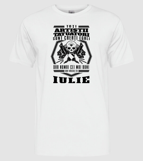 Toți artiștii tatuatori sunt creați egali iulie model alb pe tricou