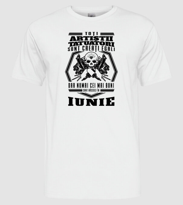 Toți artiștii tatuatori sunt creați egali iunie model alb pe tricou