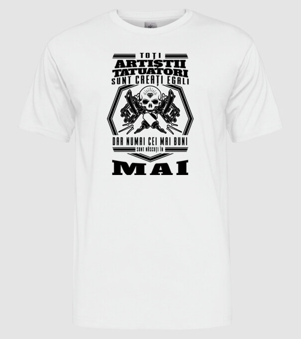 Toți artiștii tatuatori sunt creați egali mai model alb pe tricou