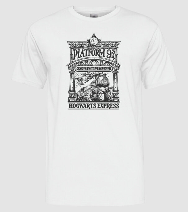 Trenuri model alb pe tricou