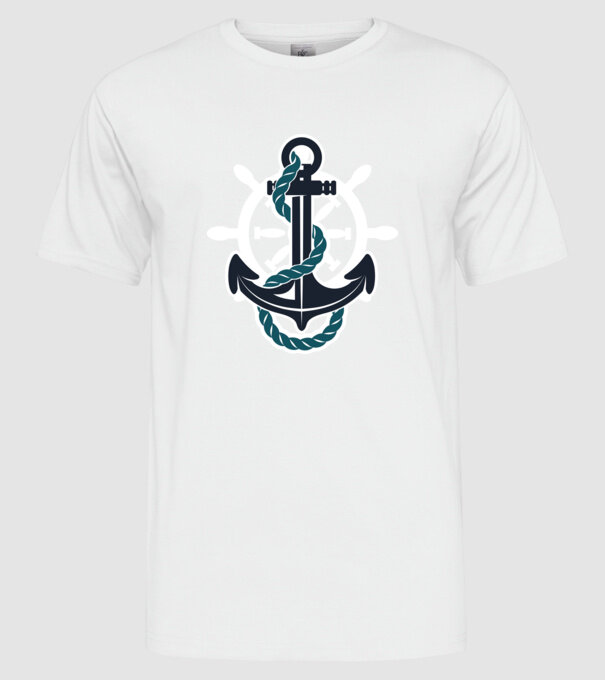 Vapoare model alb pe tricou