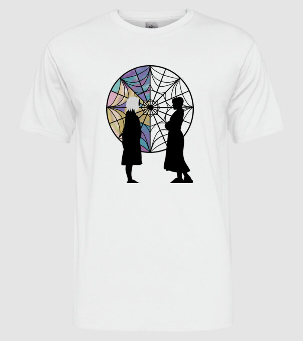 Wednesday Friendship model alb pe tricou