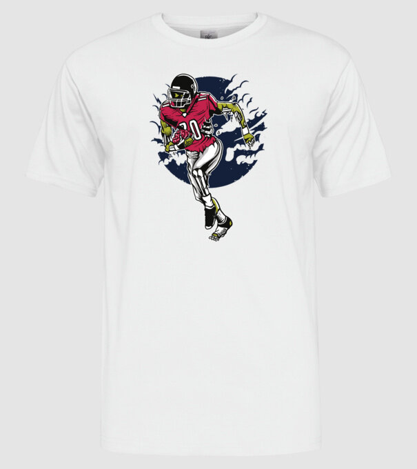 Zombie Player model alb pe tricou