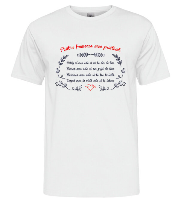  model  pe tricou