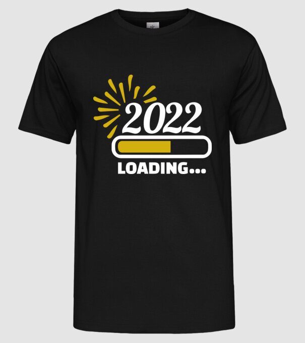 2022 loading model negru pe tricou