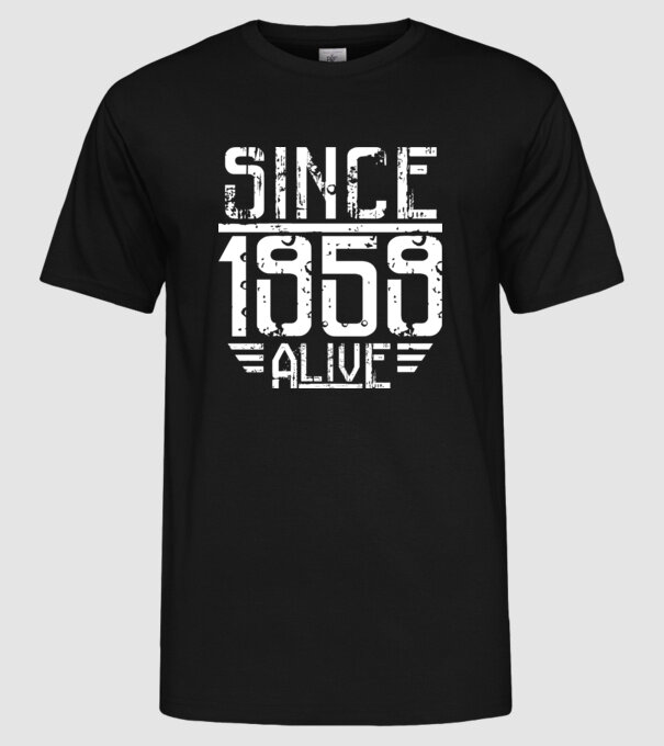 Alive since 1959 model negru pe tricou