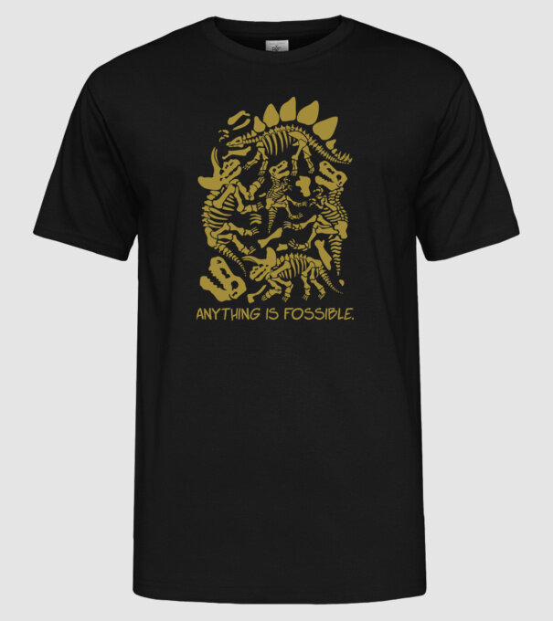 Anything is possible model negru pe tricou