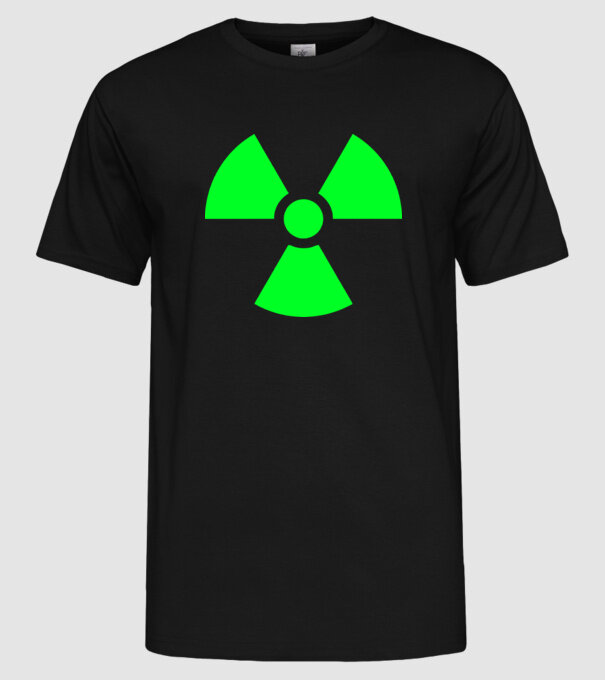 Atom model negru pe tricou