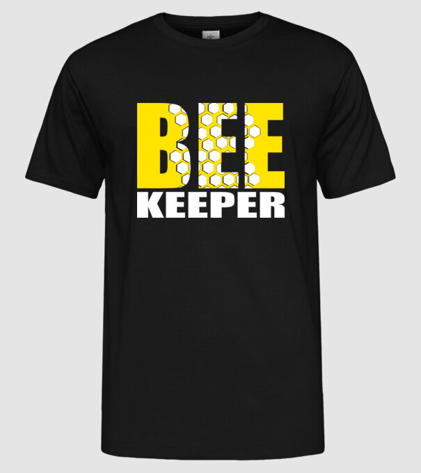 BeeKeeper model negru pe tricou