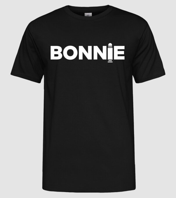 Bonnie és Clyde BONNIE model negru pe tricou