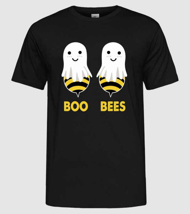 Boo bees model negru pe tricou