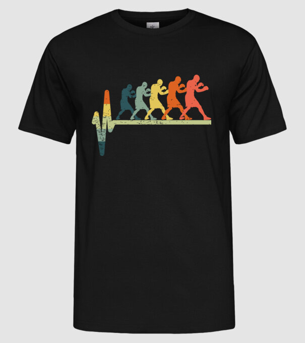 Box EKG model negru pe tricou