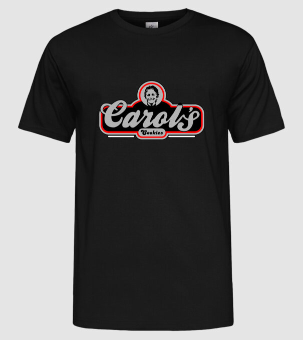 Carols cookies model negru pe tricou