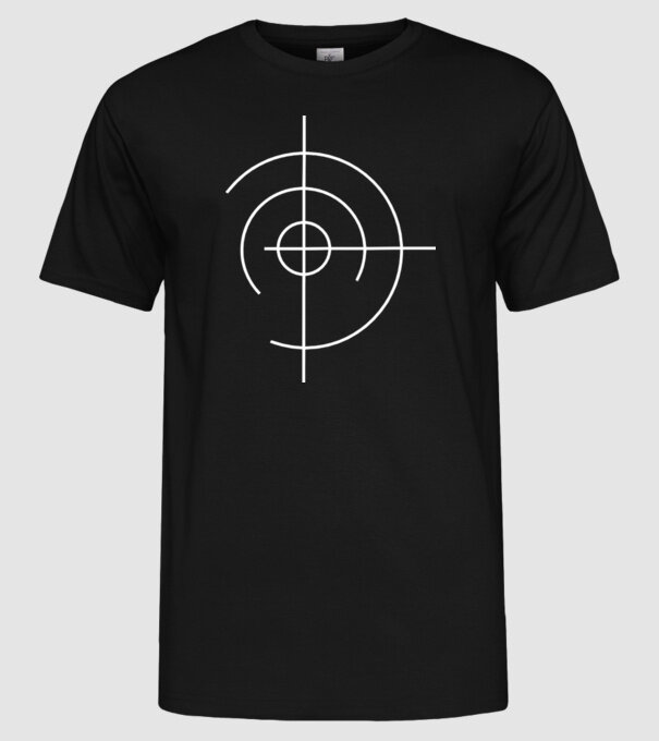 Aim shoot model negru pe tricou