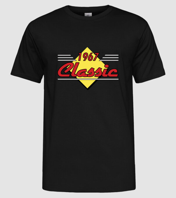 Classic - 1967 model negru pe tricou