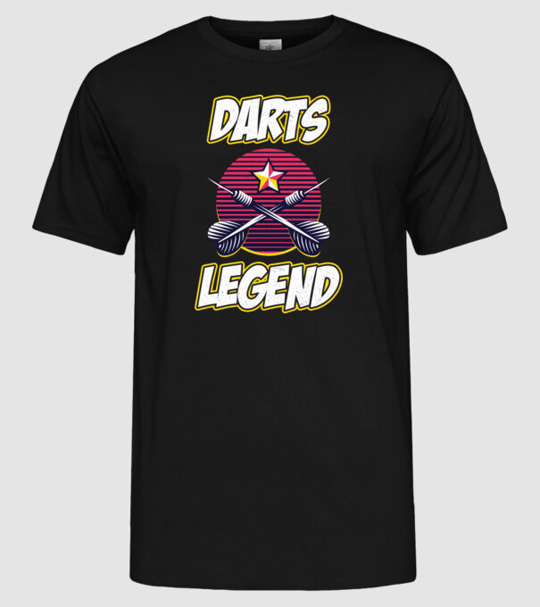 Darts legend model negru pe tricou