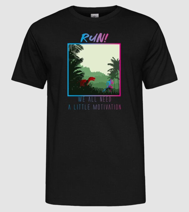 Dire Motivation - Teribil de motivat model negru pe tricou