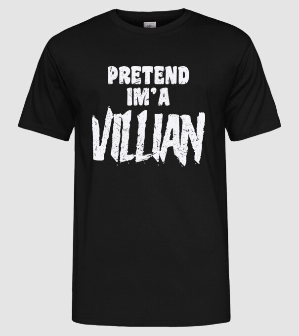 Villian carnaval model negru pe tricou