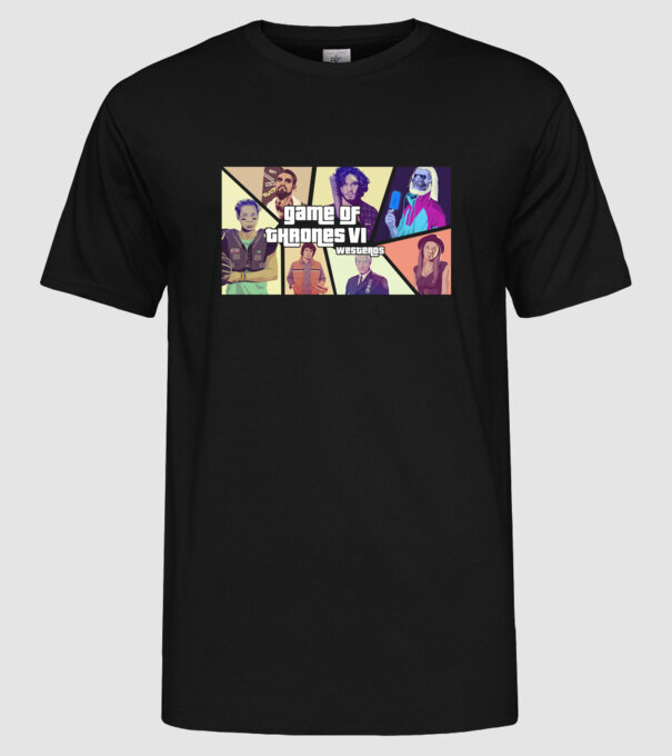 game of thrones gta model negru pe tricou