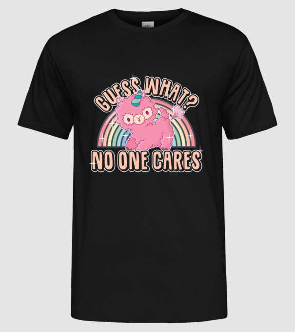 Guess what lama model negru pe tricou