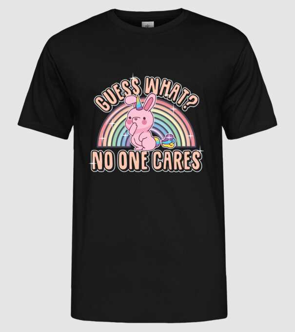 Guess what iepure-unicorn model negru pe tricou