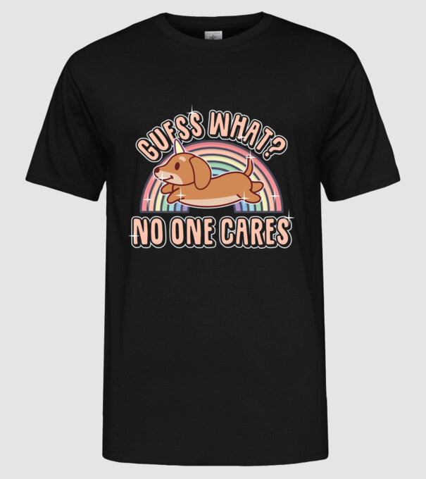 Guess what teckel model negru pe tricou