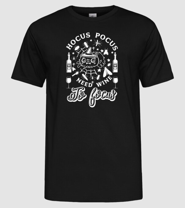 I need vine to focus model negru pe tricou