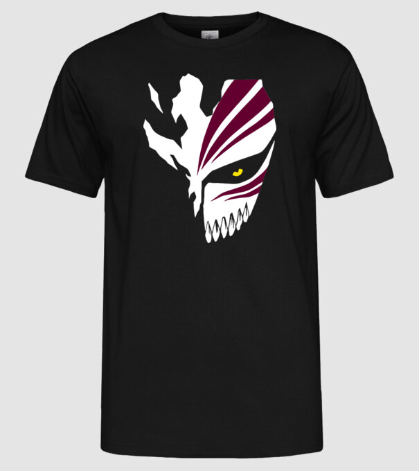 Ichigo Hollow Mask model negru pe tricou