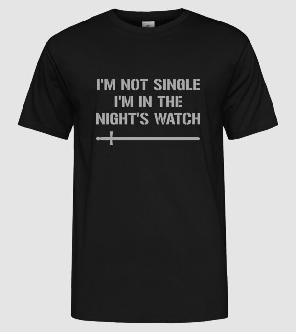Im not single...! model negru pe tricou