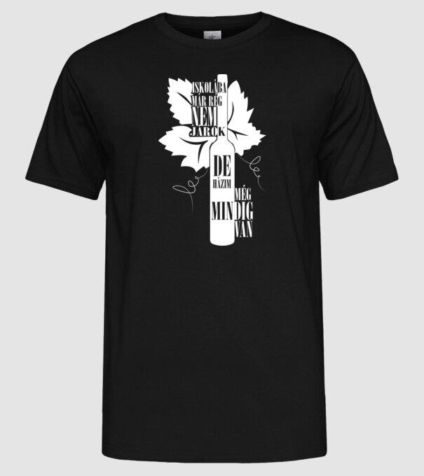 Nu mai merg la școală, dar tot am temă de casă model negru pe tricou