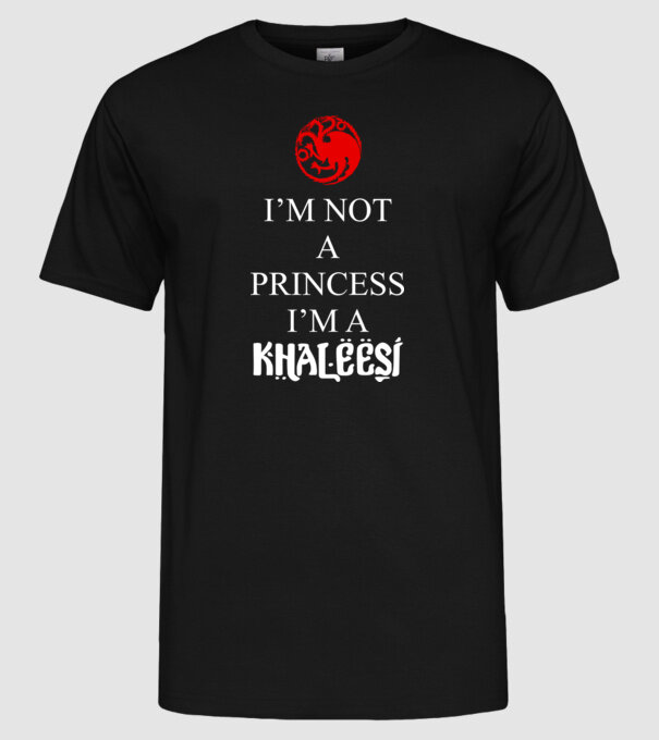 khaleesi model negru pe tricou