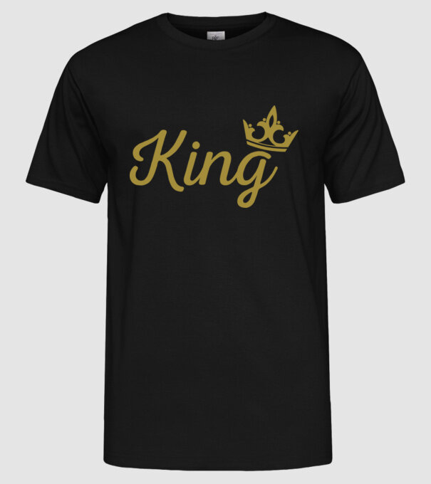 King model negru pe tricou