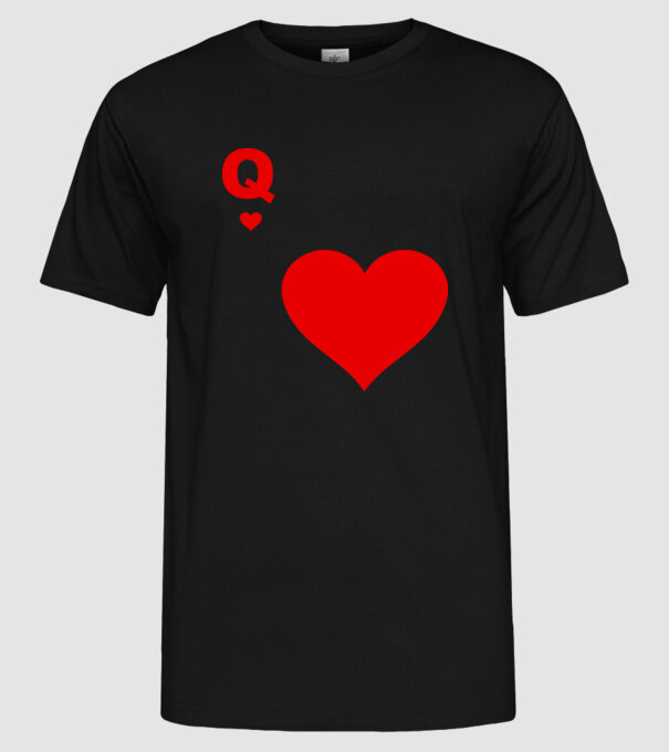 Regină model negru pe tricou