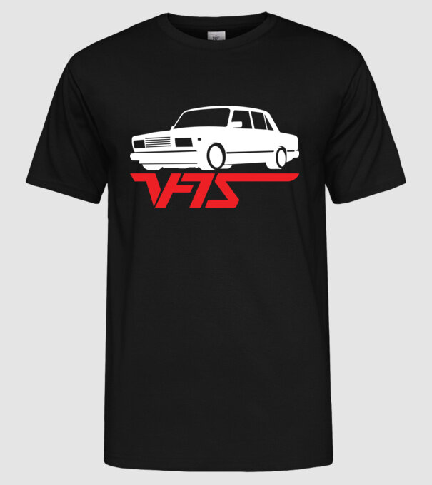 Lada model negru pe tricou