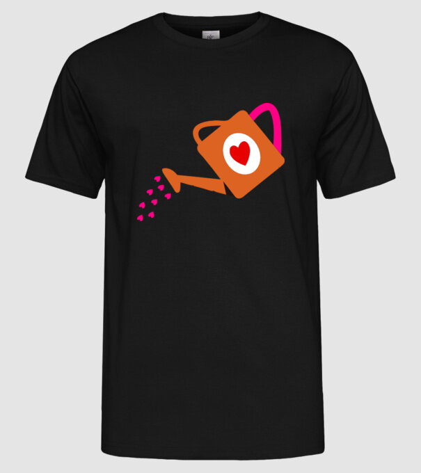 Cană de stropit model negru pe tricou