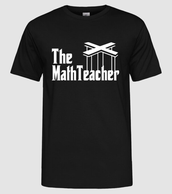 Profesor de matematică Mathteacher Godfather model negru pe tricou