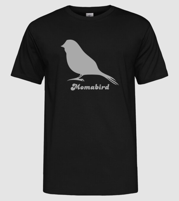 Momabird model negru pe tricou